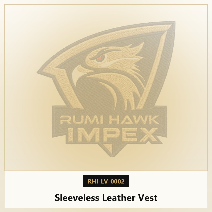 Sleeveless Leather Vest